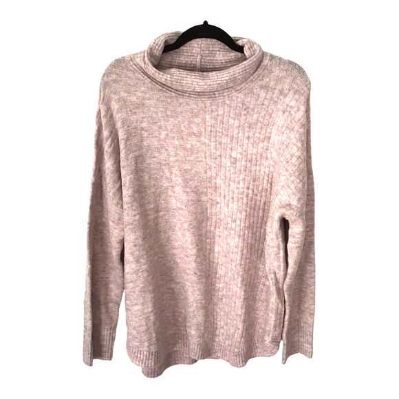 Como Vintage Women’s XL Pink Ribbed Knit Mock Neck Stretch Sweater NWT - Picture 11 of 14